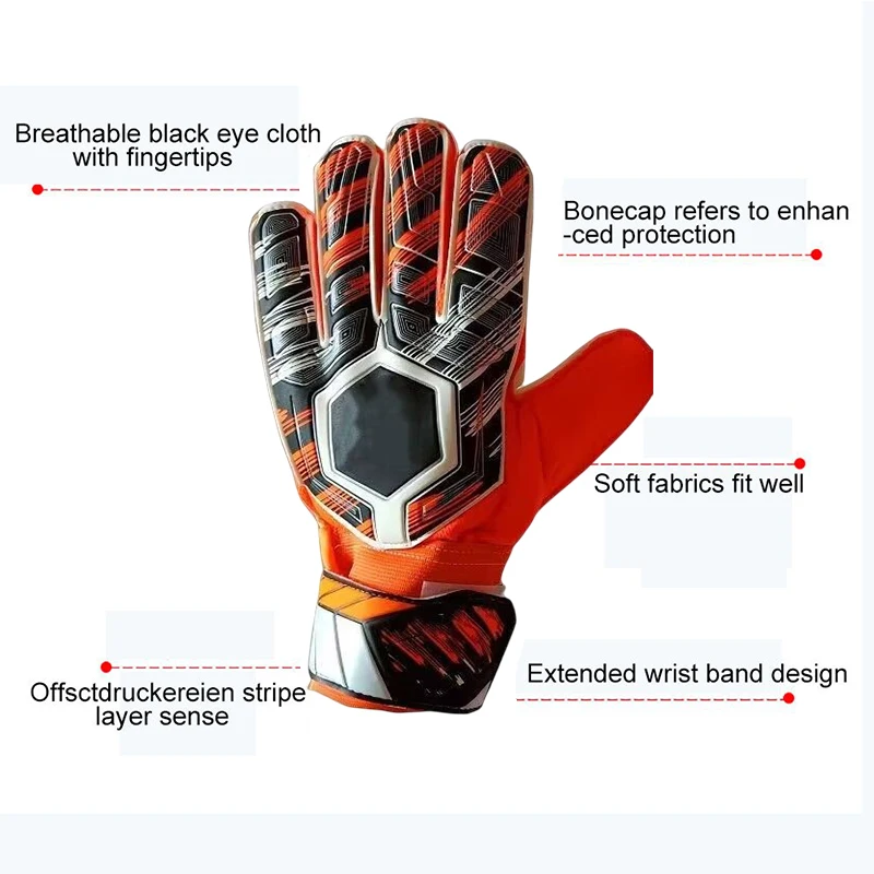 Child/Adult Non-Slip Latex Football Gloves Sports Goalkeeper Gloves Goalkeeper Goalkeeper Football Gloves