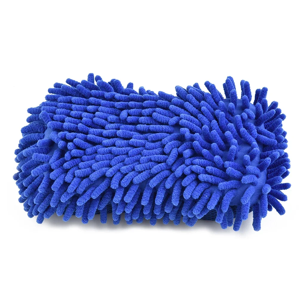 

1PC Car Cleaning Washer Sponge Microfiber Washing Tools Auto Washing Towel Gloves Styling Blue Brush Pad Cleaning Tool