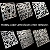 Military Model Camouflage Hollow Spray Plate Model Tool Stencils Template 1/32 1/35 1