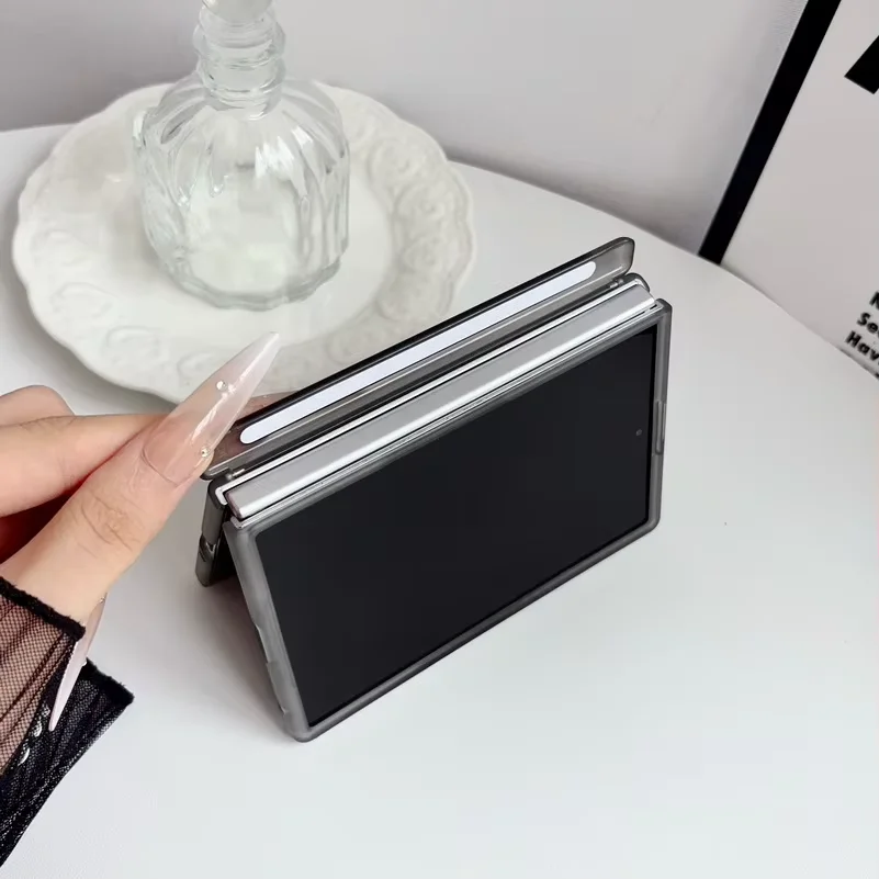 VanTaCase Matte Frosted Magnetic Ring Case – Semi-Transparent Slim Protective Cover