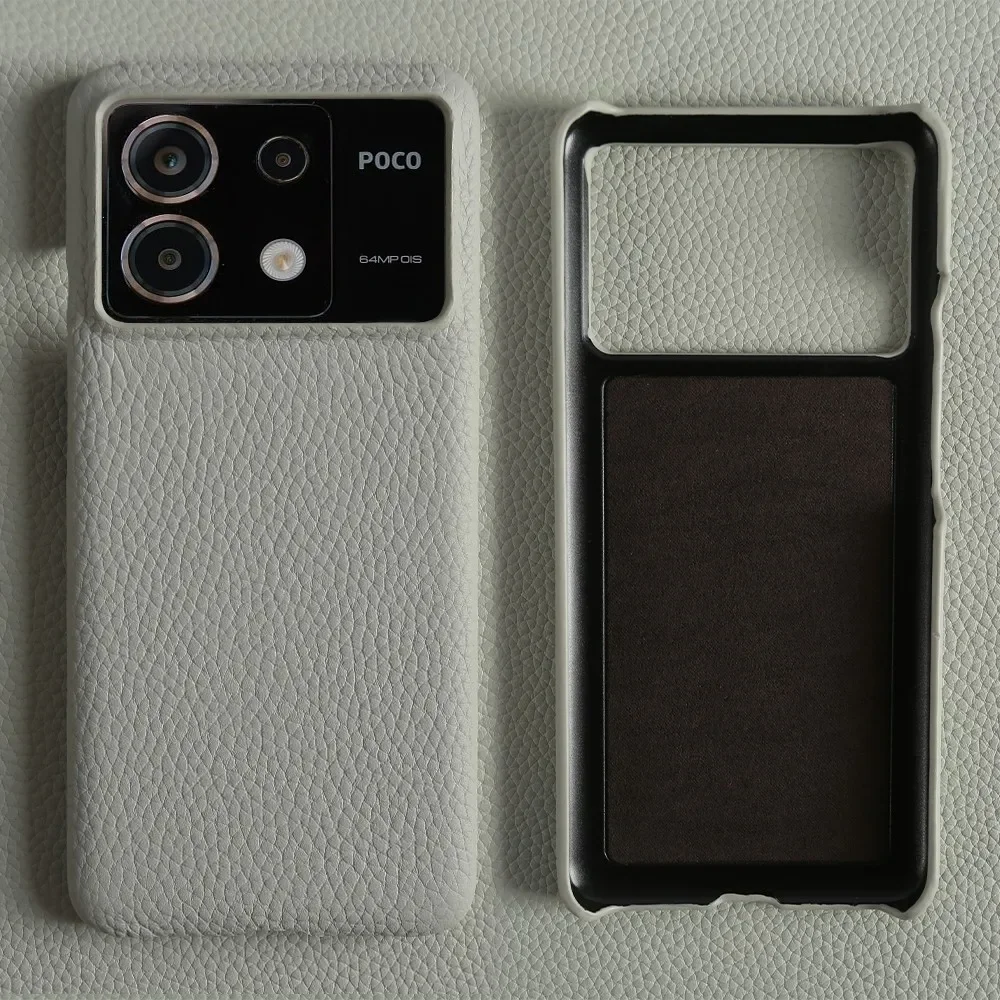 Premium Genuine Leather Business Case - Shockproof Back Cover