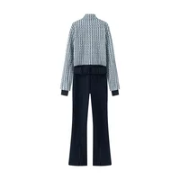 2026 Spring New Arrival Fashion Trendy Quilted Patchwork Belted Ski Padded Jumpsuit - Image 2