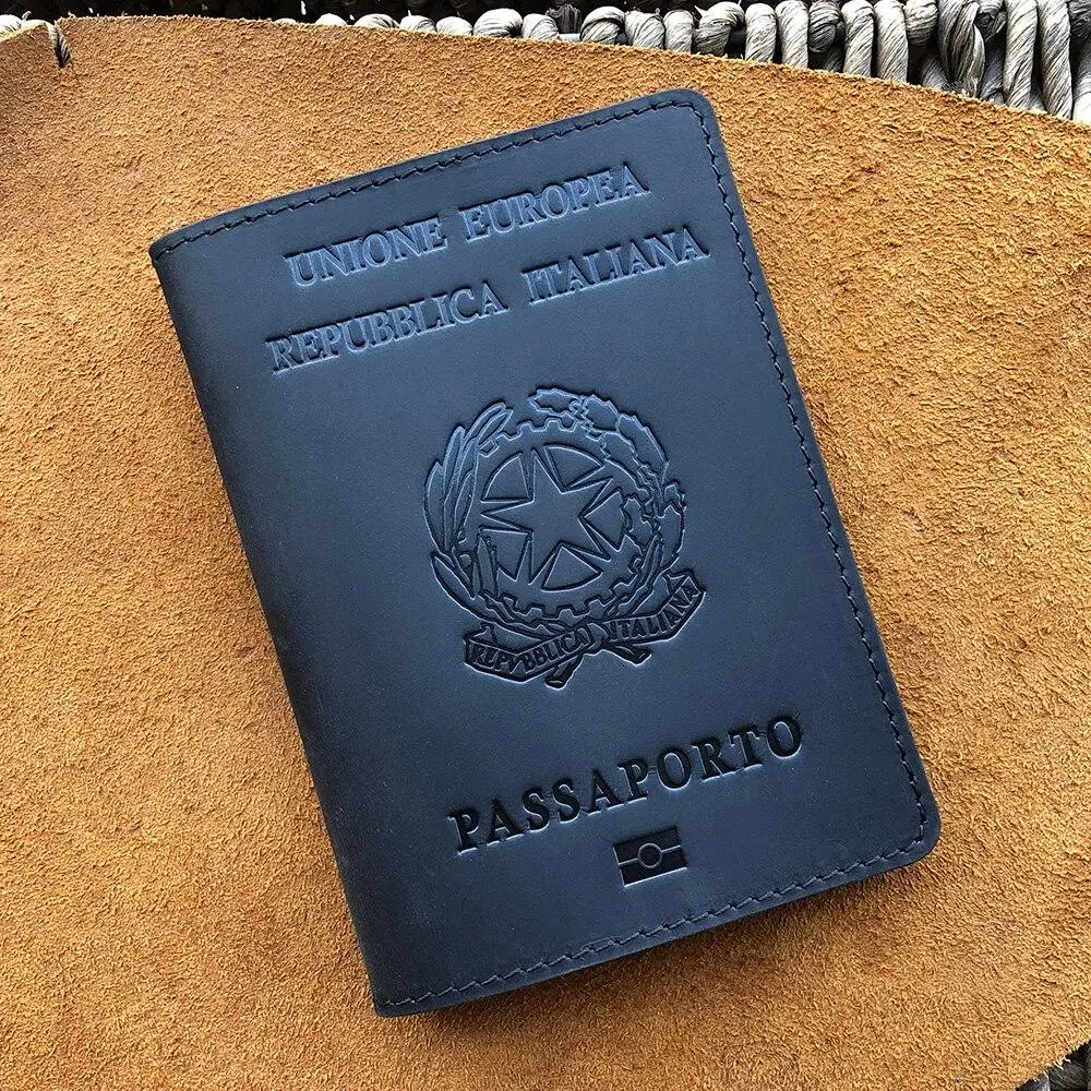 Passport Holder Genuine Leather Italian