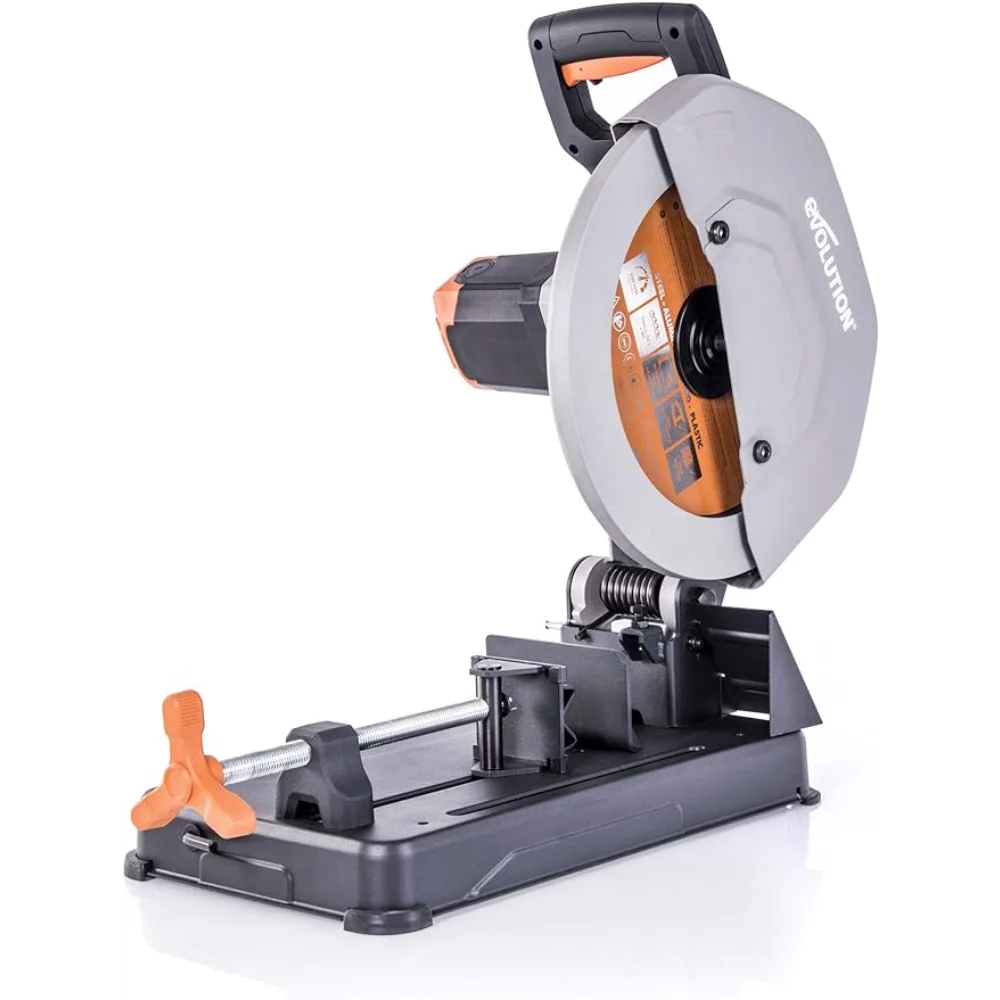 

Evolution Power Tools R355CPS 14-Inch Chop Saw Multi Purpose,Multi-Material Cutting Cuts Metal,Plastic, Wood & More Miter Cut up