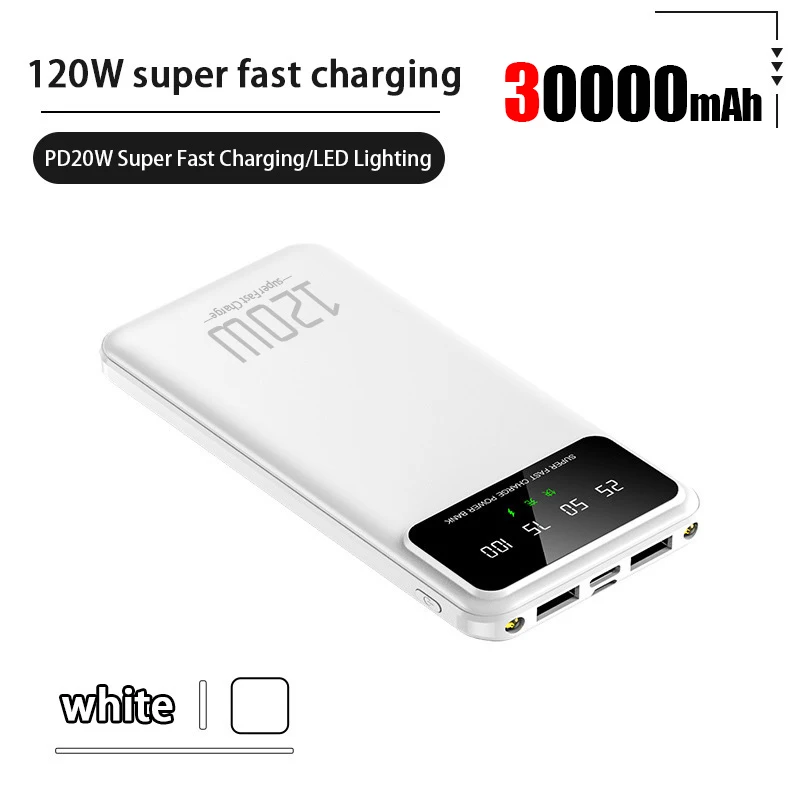 White 30000mAh