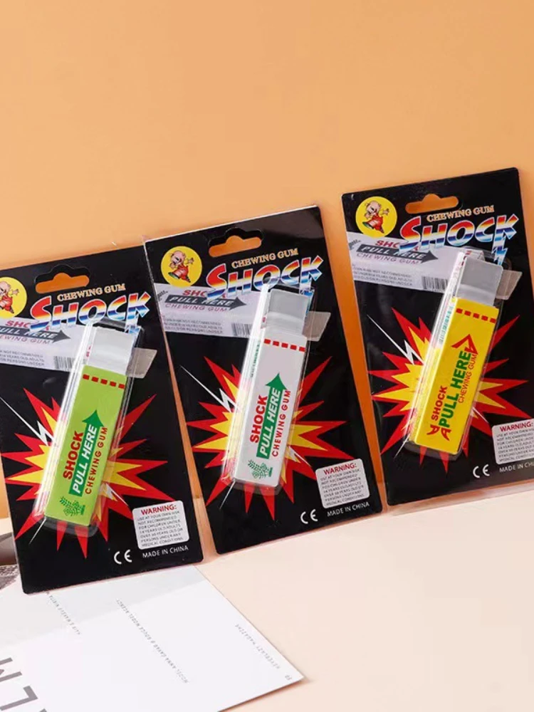 

1/3/5PCS Electric Shock Joke Chewing Gum Pull Head Shocking Toy Gift Gadget Prank Trick Gag Funny Electric Gum Electric Shocker