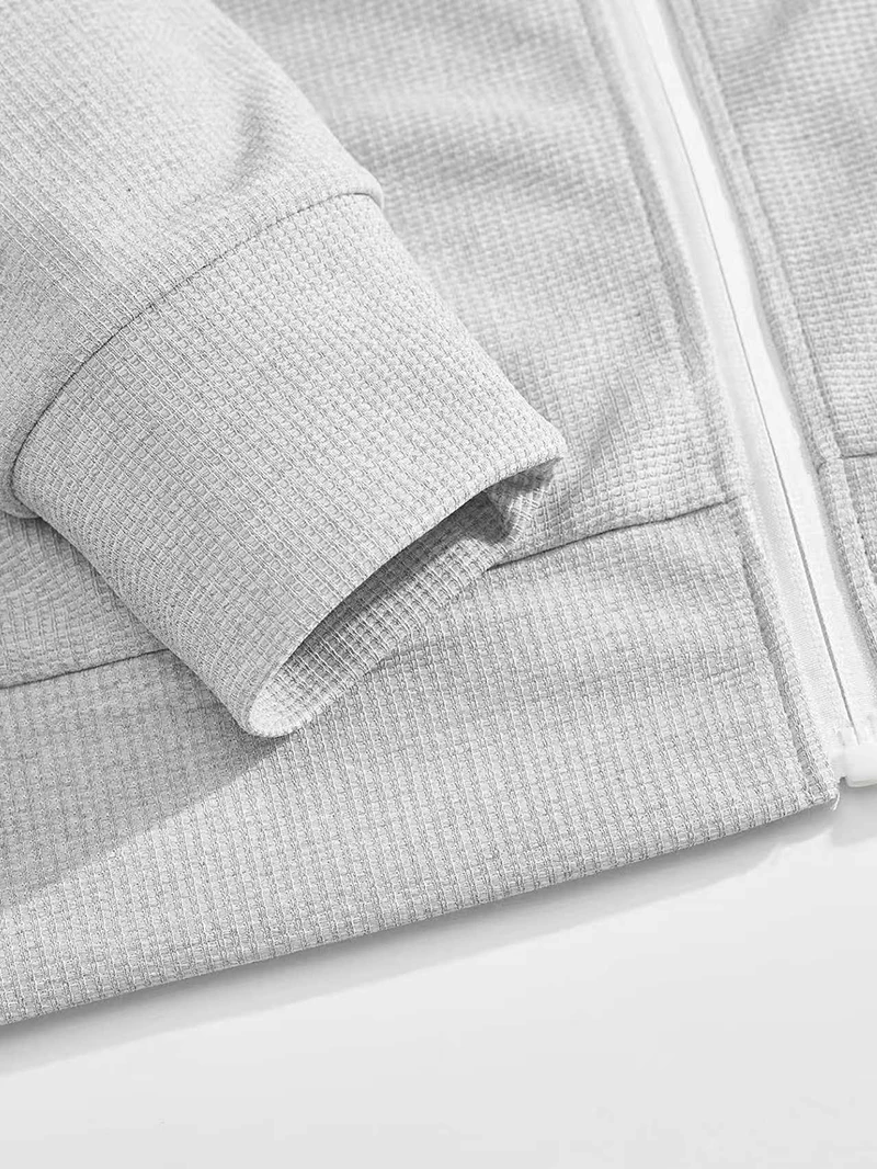 Men's Luxury Zipper Outerwear Set - Stylish Long Sleeve Top & Pants