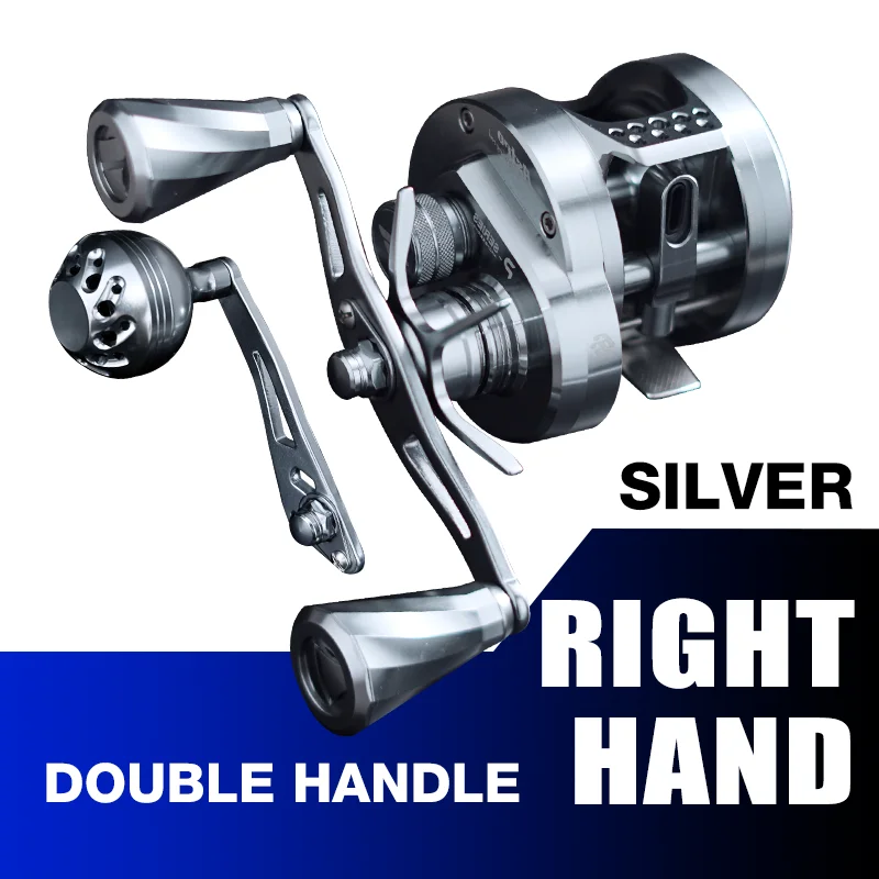 アルミニウム製 シルバー/レッド ベイトリール MXL5.8STAR - ベイトリール:ジギングと投げ釣り:アベット(AVET