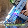 UZI Long Range Electric Shooting Water Gun With Lighting Toys High-pressure Full Automatic Shooting Water Toy Gun For Kid Adult 2