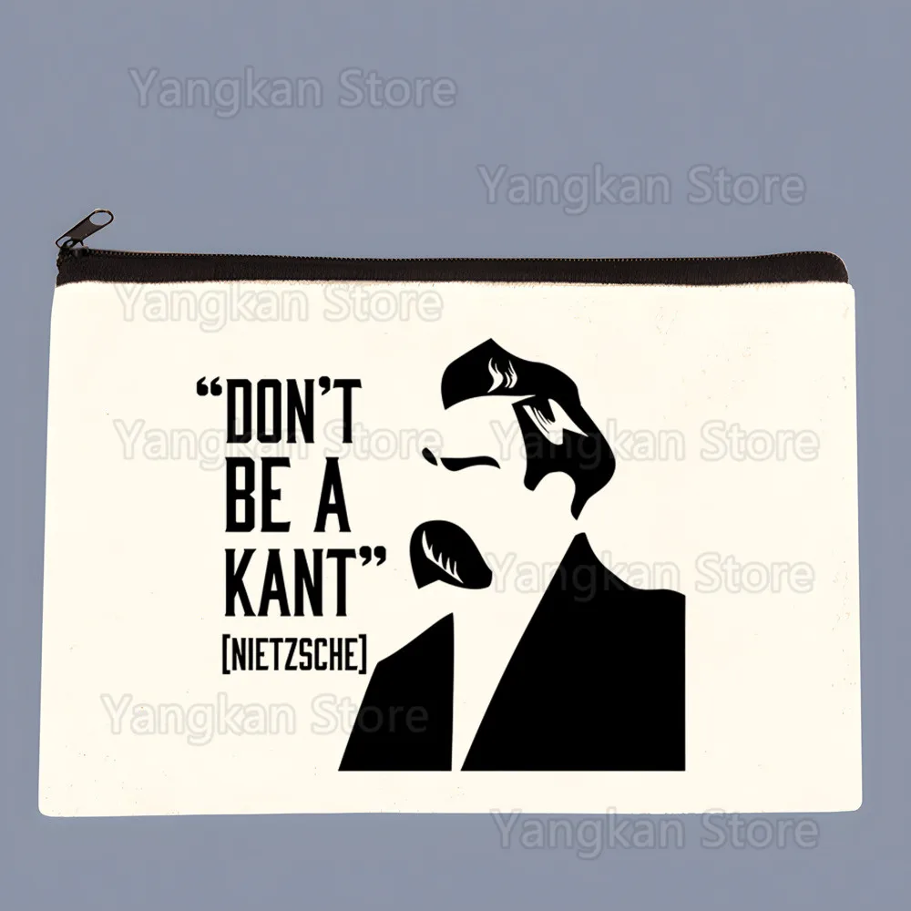 God Is Dead Friedrich Nietzsche Nihilist Canvas Coin Purse Custompattern Storage Pouch Canvas Bag New Coin Bag Key Purse