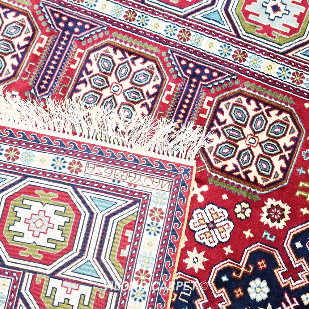 Рисунок 6 - 152x244 см Шелковый Племенной ковер ручной работы