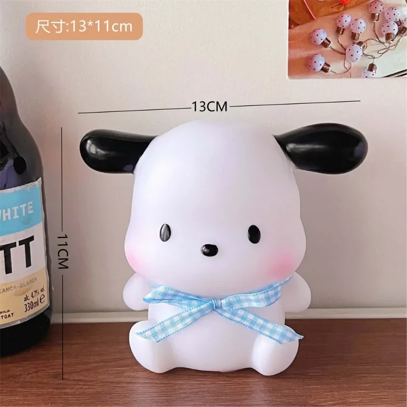 산리오 포차코 야간 조명, 귀여운 어린이 침실 침대 옆 램프, 창의적인 분위기 조명, 장식 야간 조명, 선물 장난감