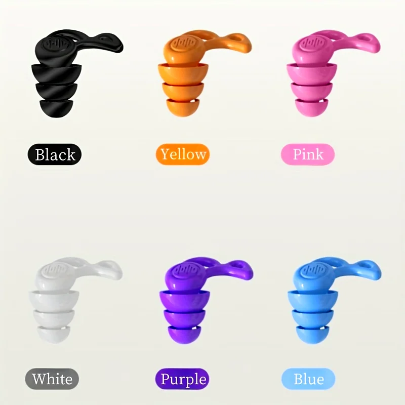 [Silicone|Ultra-Soft] Ultra-Soft Silicone Earplugs | Reusable For Sleeping & Noise Sensitivity Relief | Travel Size