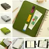 Popular A5 A6 Felt Shell Fabric Notebook Paper Planner Inner Page Ring Binder Stationery Gift Traveler Journal Loose Leaf New 2