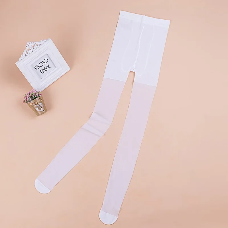 Summer Thin Girls Tights for Kids Siimplicity Fashion Solid Color Children's Dance Sock Breathable Elastic Pantyhose Sock kids pantyhose ballet tights solid color pantyhose toddler tights