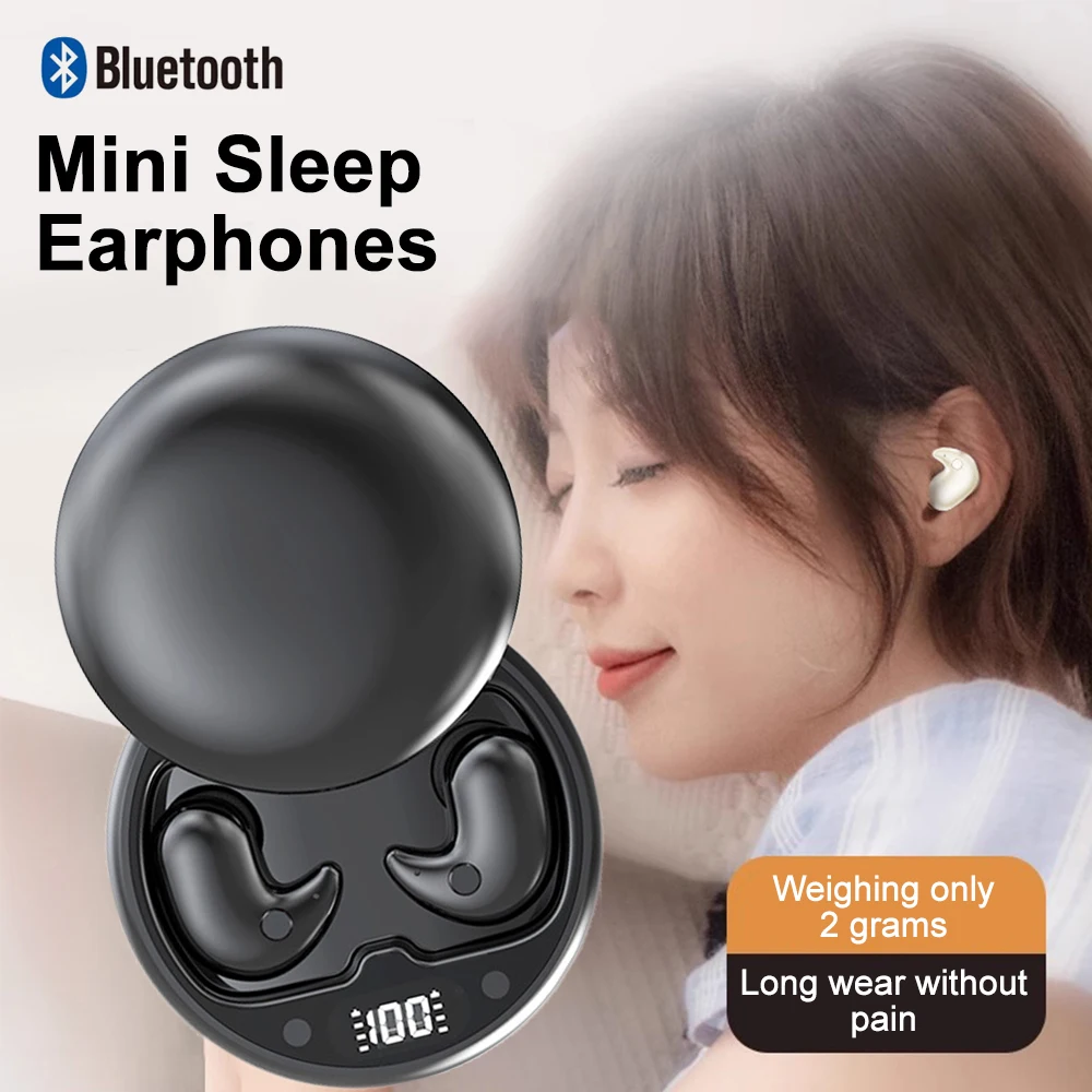 Mini Noise-Canceling Ultra-Thin Long Battery Life Sleep Earphones