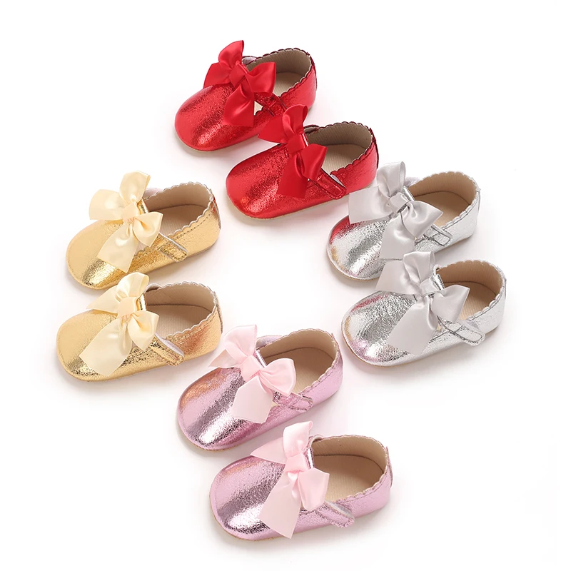Baby Girl Bow Shoes Summer Soft Sole Princess Skirt Anti Slip First Step Walking 0-18M for baby girl shoes