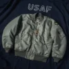Bronson MA-1 Bomber Flight Jacket Fall Winter Men's Military Coat Water Resistant 5