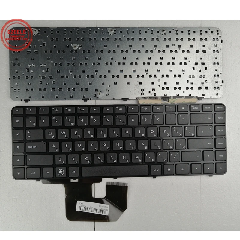 

Русская клавиатура для ноутбука GZEELE для HP MP-10G63SU6920 AELX8700010 606745-251 641499-251 DV6-3029TX 3028 3049 RU с рамкой черного цвета