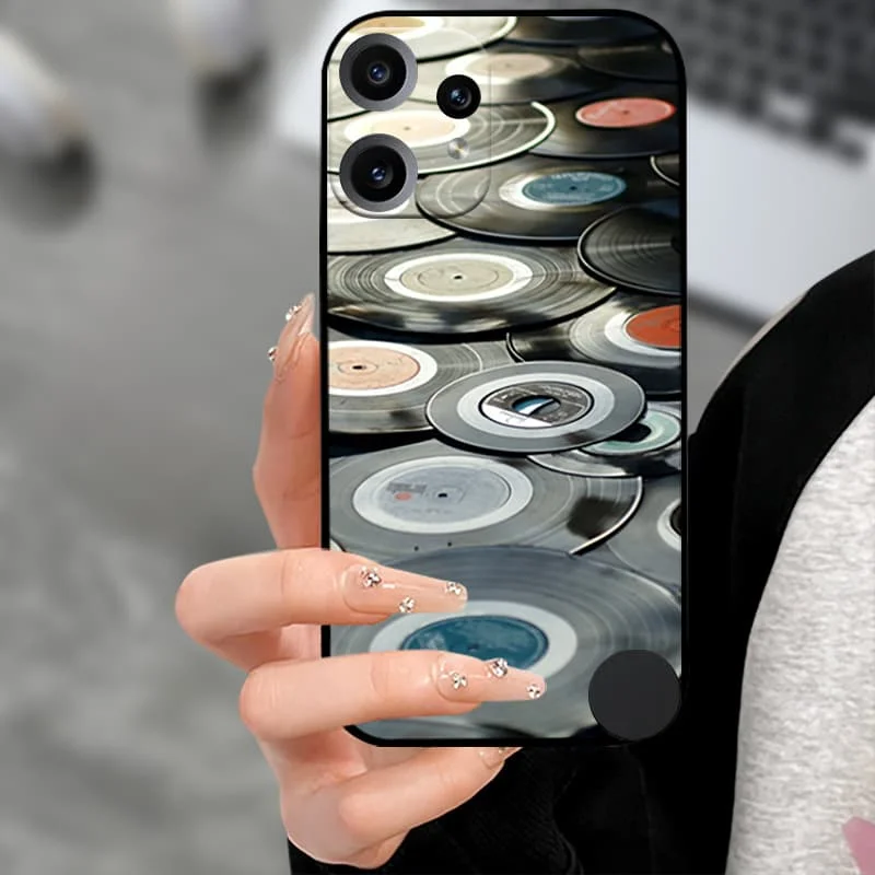 Premium Soft TPU Silicone Back Cover with Camera Protector - Black Bumper Case