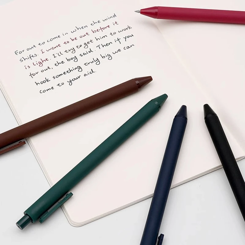 Kaco 10pcs Gel Pens Assorted Color Ink, 0.5mm Retractable Signature Rolling Ball Pens Smooth Writing for Journaling Note Taking 5