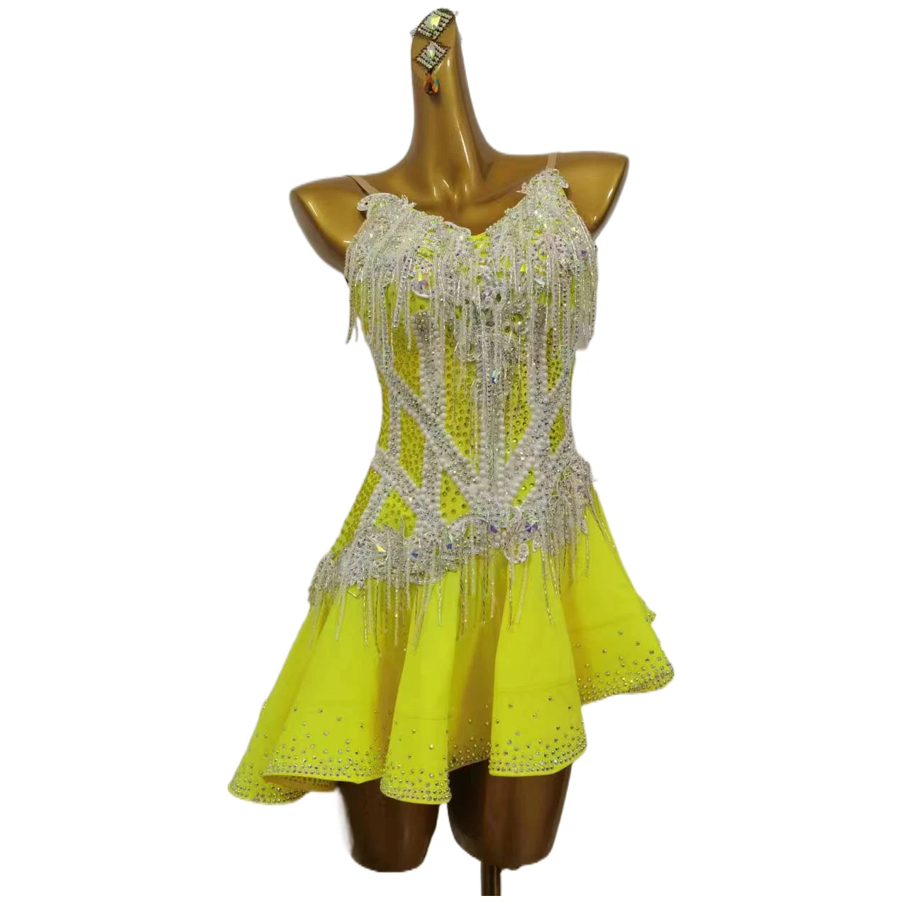 

Latin Dance Dress Women and Children High-end Customized Dance Clothing Adult Cha Tango Stage Professional Performance Clothing