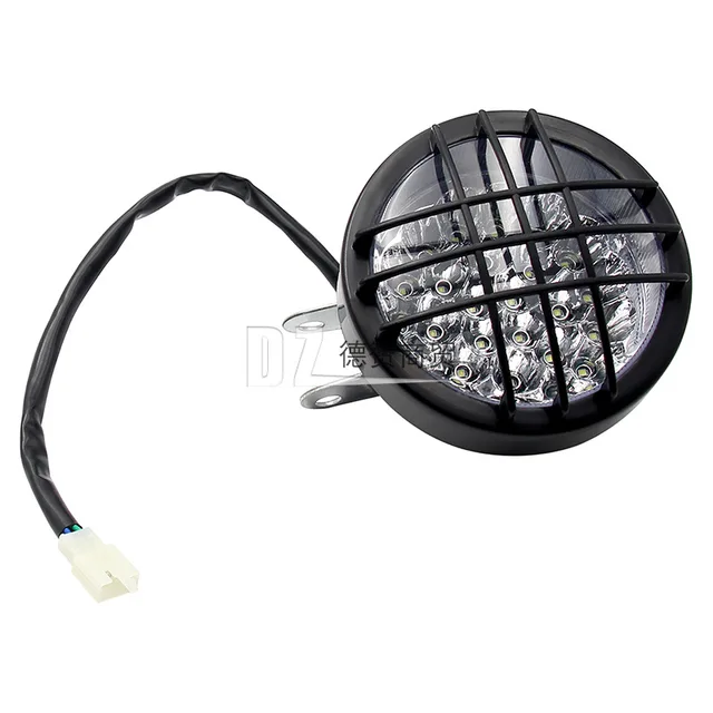 Off-Road Motorcycle ATV Go-Kart Modified Front Headlight Big and Small Bulls12VLEDBulb Front Net Lamp 4