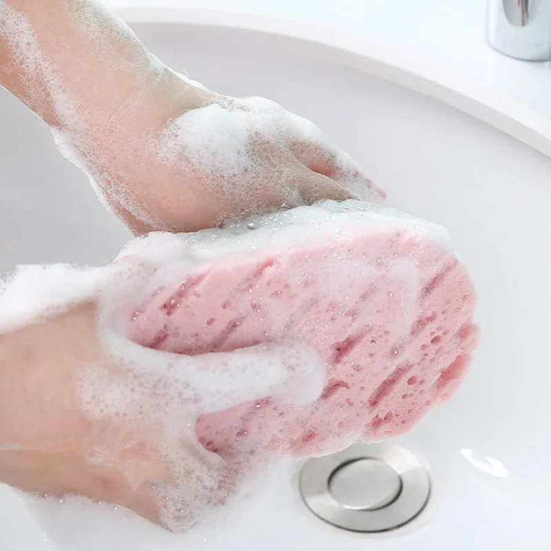 Soft Bath Sponge Body Scrub Bast Wisp Massage Brush Body Washcloth Skin Scrubber Relax Exfoliating Skincare Shower Accessories 6