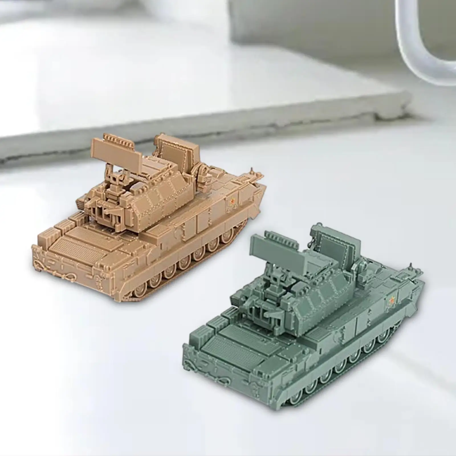 1/72 Vehicle Model Kits Tabletop Decor Simulation 4D Assemble Tank for Home Collection Party Favors Adults Children Boys