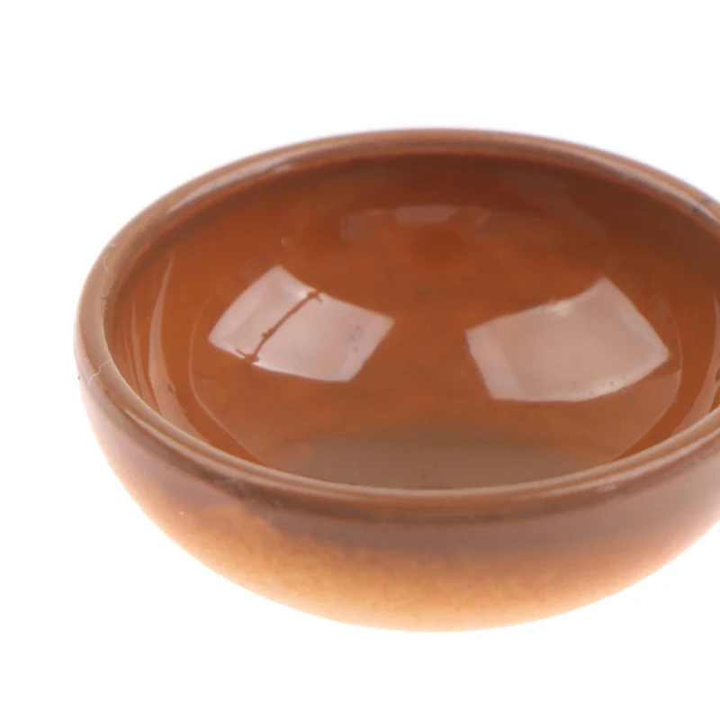 10pcs Miniature Bowl Dish Round 1/12 Scale Doll House Kitchen Dinning Accessory