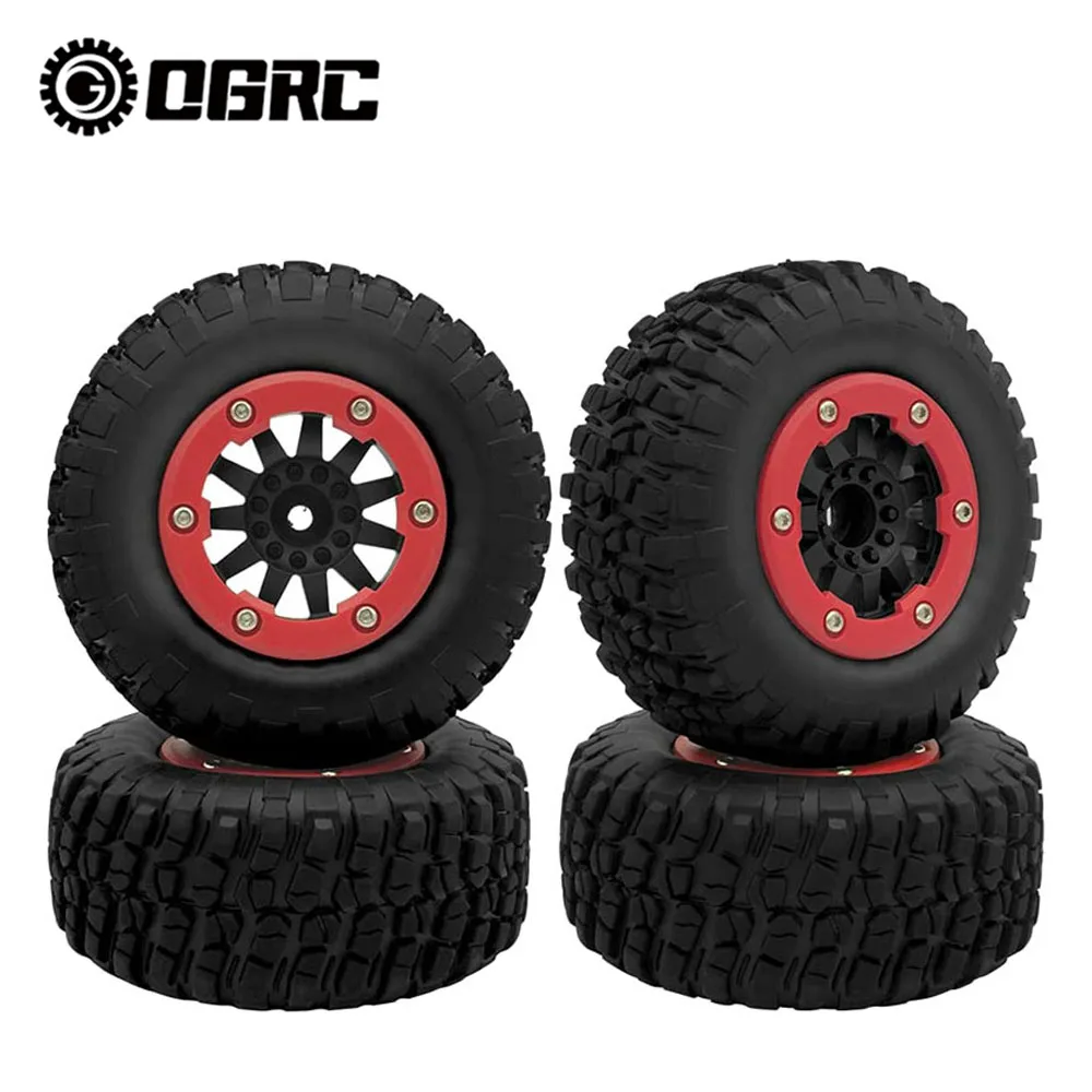 Ogrc 4Pcs Rc Wheel Set Rc Pneumatici Per Traxxas 1:10 Slash 4X4 Short Course Pneumatici Per Camion Ruota
