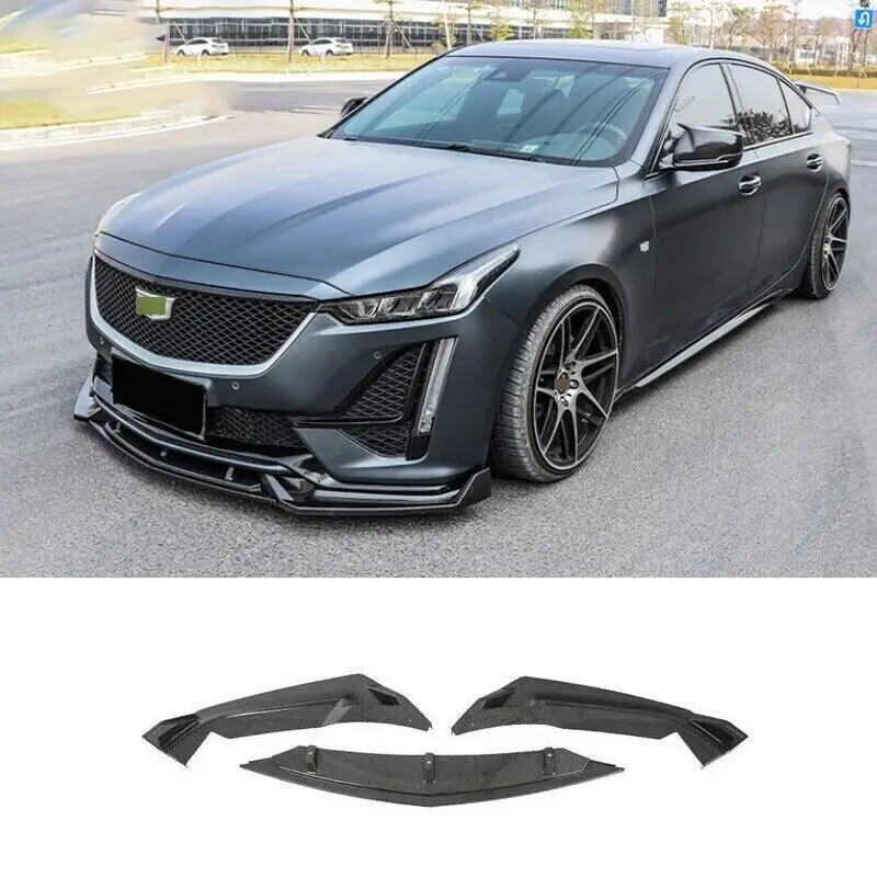 

Carbon Fiber Front Bumper Lip Spoiler Bodykit For Cadillac CT5 CT5-V 2020-2023