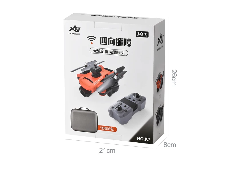 New K7 Mini Drone Professional 6K HD Camera ESC Wifi FPV with Optical Flow Obstacle Avoidance Rc Folding Quadcopter RC Helicopte micro rc helicopter