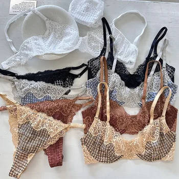 حمالة صدر دانتيل مربعة الشكل ملابس داخلية مثيرة رافعة للصدر 1