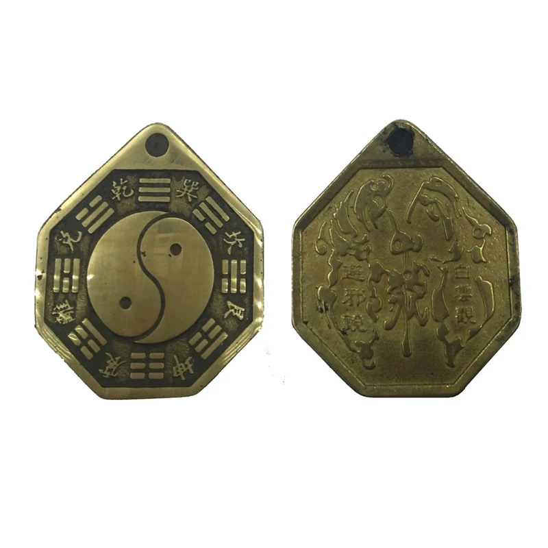 

Зеркальная талисман Taiji Bagua из 100% чистой меди, 2 шт.