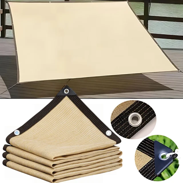 200x400cm Outdoor Garden Sunshade Net, Terrace Sunshade, Camping Sunshade Net, UV Protection, HDPE Sunscreen Fabric, Sunshade