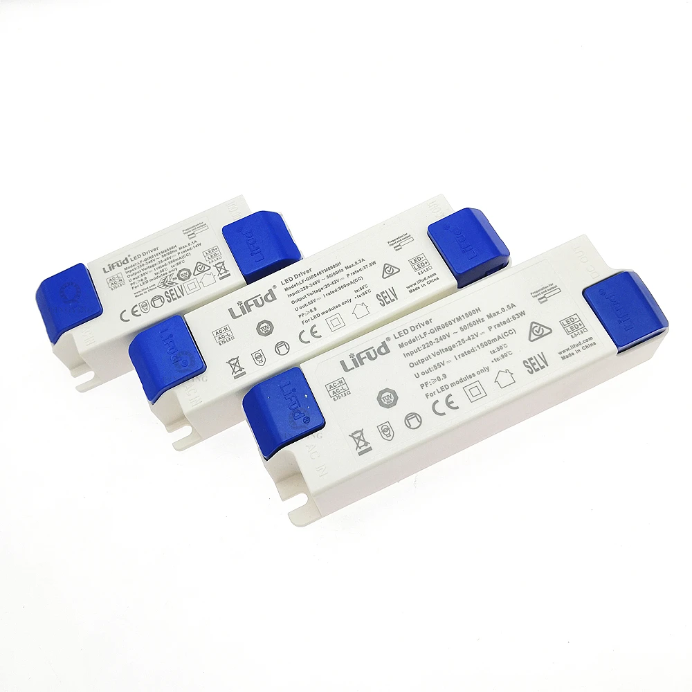 LiFud LED Driver 8W-60W High PF Transformer LF-GIRxxxYM YS Series 350mA 800mA 900mA 1000mA 1300mA 1400mA 1500mA