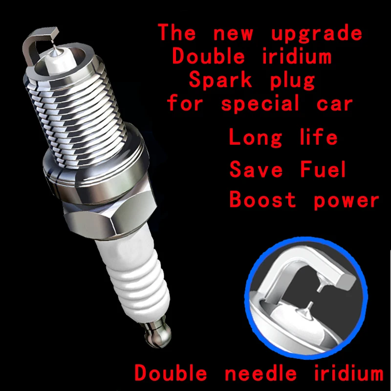 4pcs/lot Iridium TT Spark Plug fit for ENGLON SC7 1.5 JLY-4G15 2010-2017 IKH20TT 4704 Dual Iridium Spark Plug