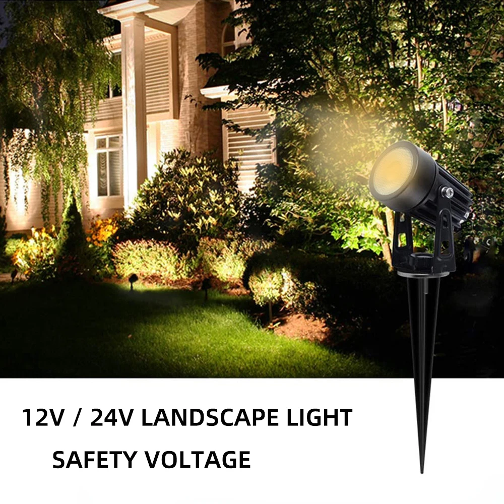 C2 2/4/6/ In 1 Led Outdoor Lawn Lamp Garden Lights Safety Low Voltage Street Lights Ip65 Waterproof Landscape Lighting For Home