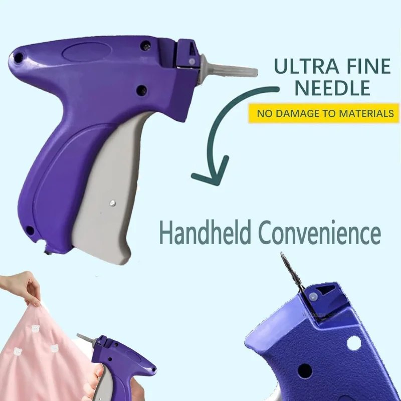 Clothing Sewing Tool Portable Quick Clothing Fixer Garment Sewing Tool Handheld Clothing Sewing Machine Mini Stitch Hemming Gun for Clothes Repair