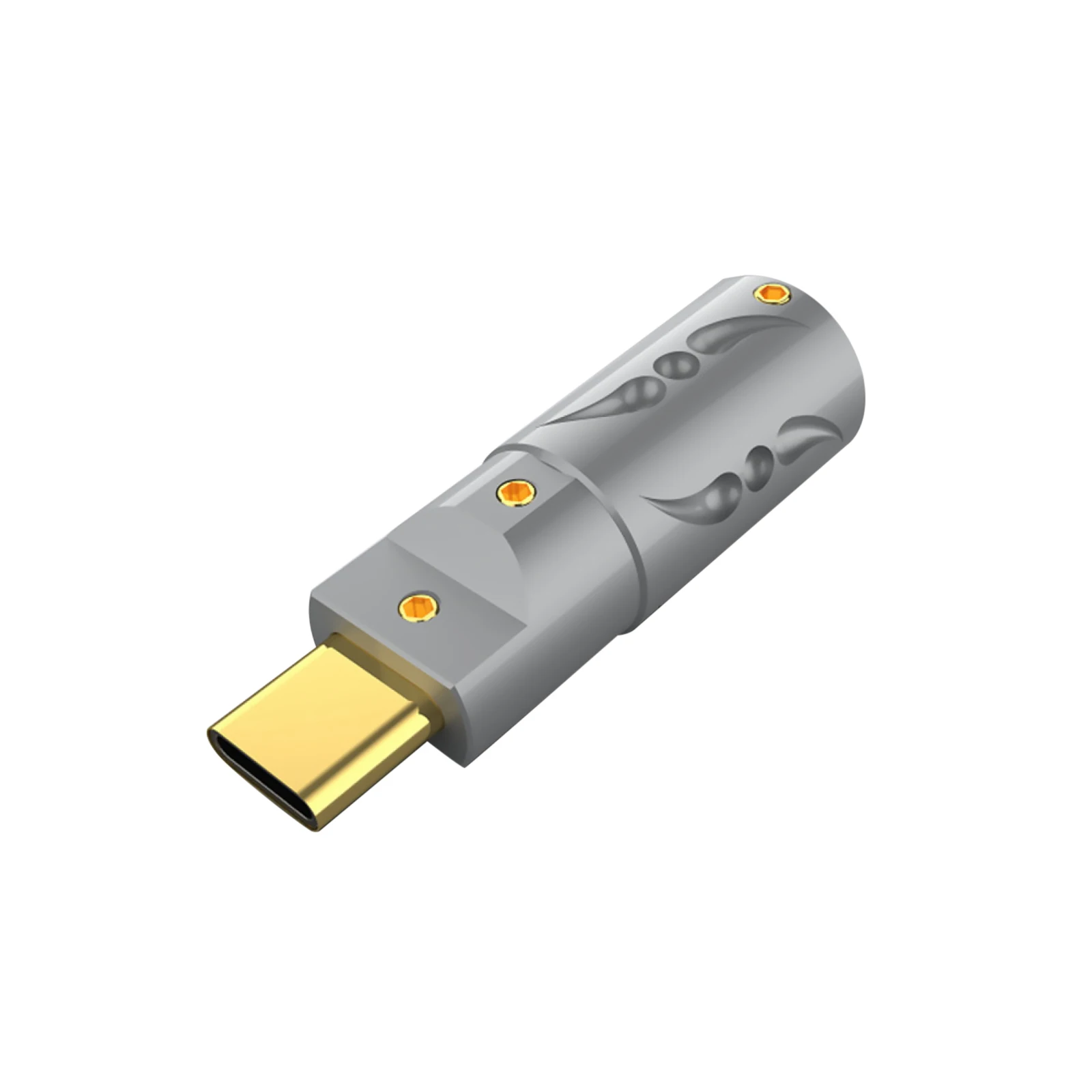 

VT08 Gold Plated Type-C USB C 3.1 High End USB Connector Brass Male Plug Welding Type USB-C For DIY USB Cable