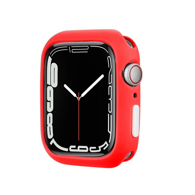 Colorful Soft Silicone Protective Case for Apple Watch - Stylish & Durable Bumper for Women