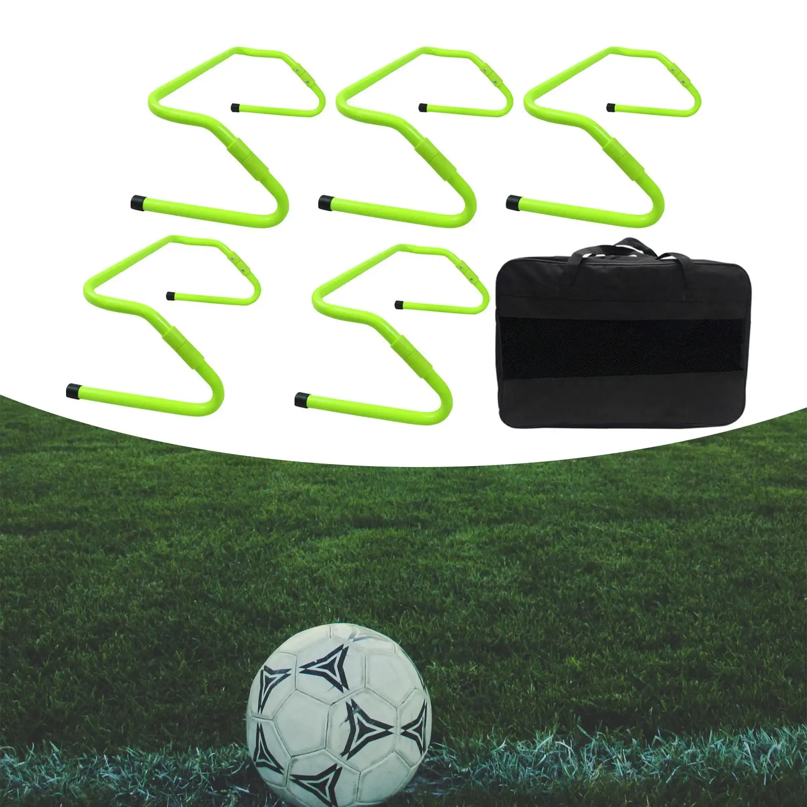 

5Pcs Agility Hurdles Soccer Training Equipment Rotatable Adjustable Speed Hurdles Soccer Hurdles for Hockey Football Practice