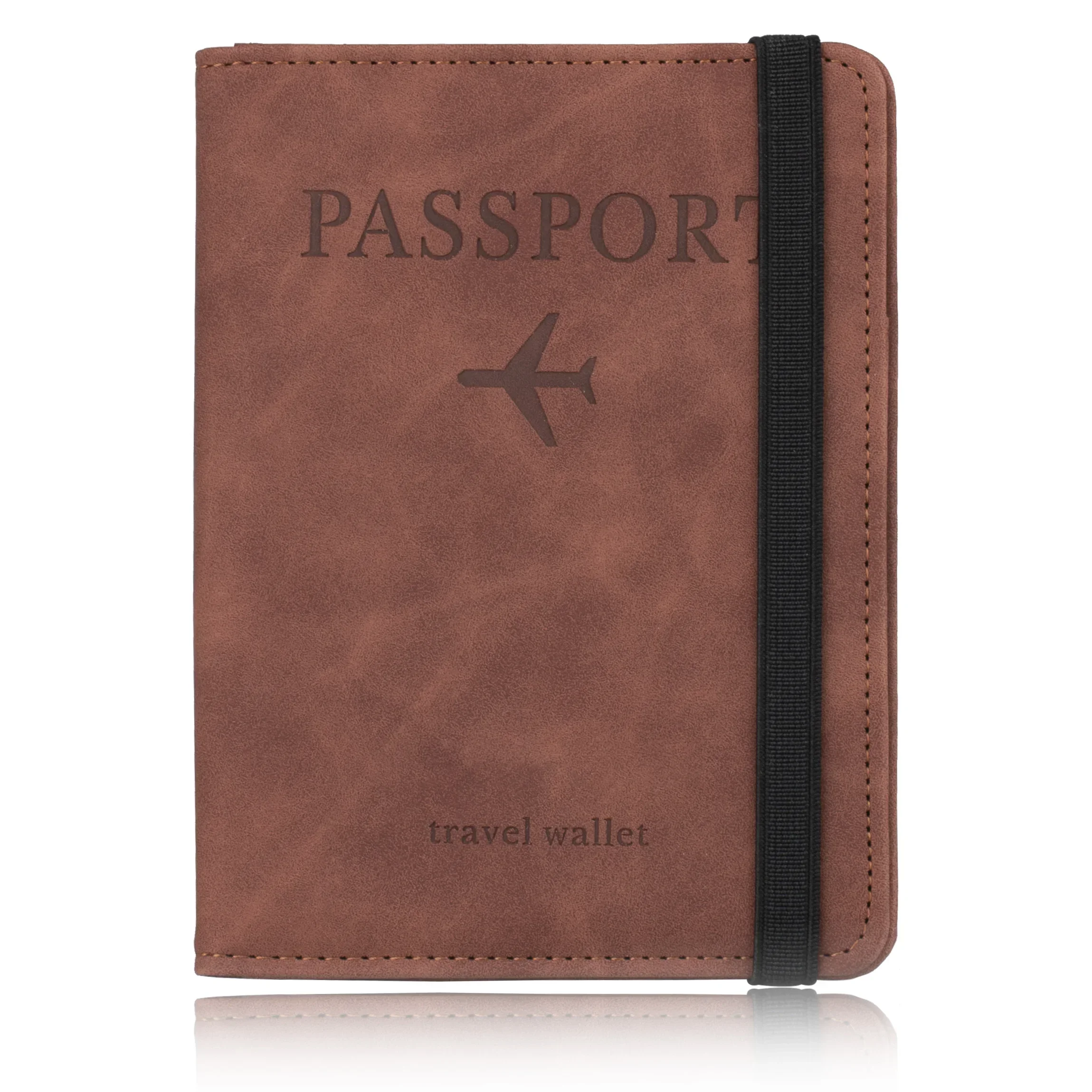 Premium Leather RFID Blocking Card Case & Passport Holder Wallet