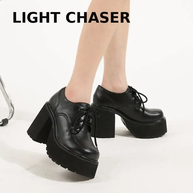 Brand Design 2023 Big Sizes 43 Platform High Heels Cosplay Fashionable Autumn Winter Wedges Shoes Ankle Boots Women Booties Pu