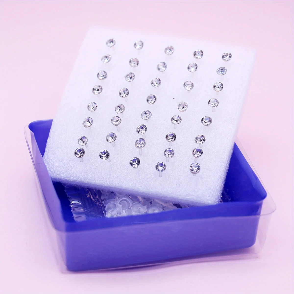 Nora 20 Pair Rhinestone Crystal Ear Stud 4