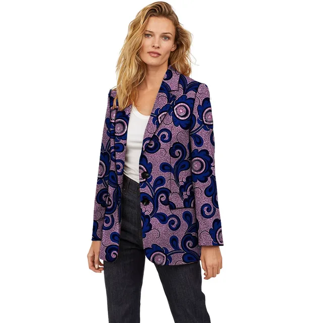 Amaka Long Sleeve Print Jacket - Image 3