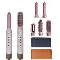 6 in 1 High Speed Hair Dryer 110000 RPM Multi-head Curling Iron Multi-function Straight Curling Dual-use Automatic Hot Air Bush 1