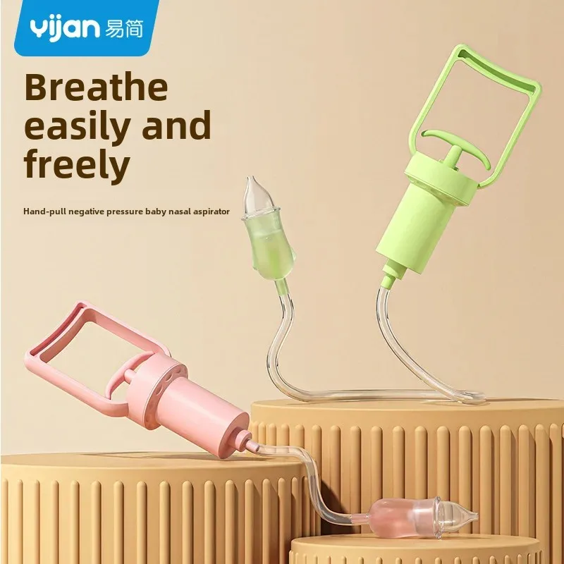 Manual Nasal Aspirator for Babies Newborn Children Hand Pull Type Clear Nasal Mucus And Debris Baby Nose Blockage Cleaner