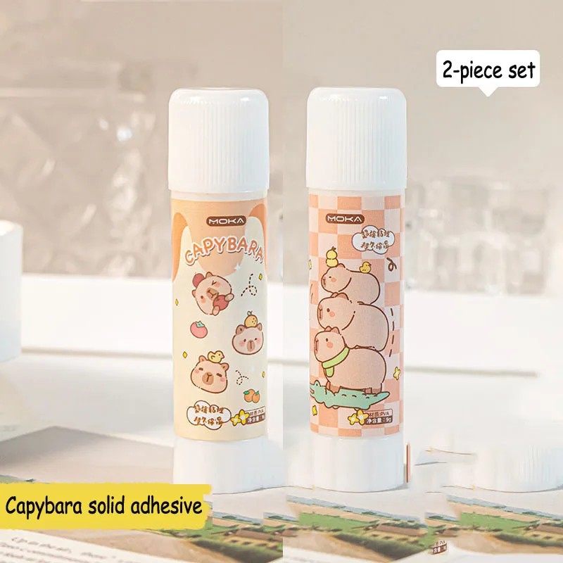 2 Pcs Capybara Solid Adhesive For Child  Office Supplies Kawaii Stationery Items School Supplies Useful Glue gun Tights 5